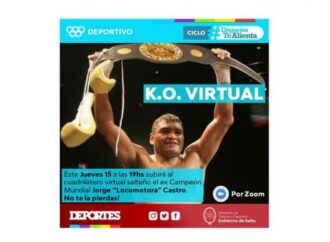 «KO Virtual» en Salta con el ex campeón mundial Jorge “Roña Locomotora” Castro