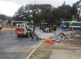 El municipio fiscaliza obras en avenida Yrigoyen y San Martín