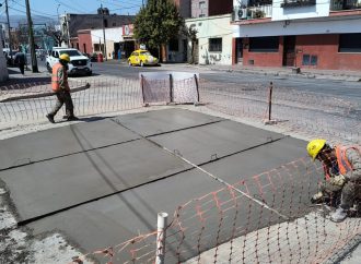Se colocó nuevo hormigón en la calle Gorriti al 1.000