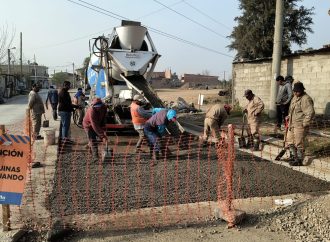 El municipio colocó nuevo hormigón en barrio Scalabrini Ortíz