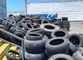 Más de 400 toneladas de neumáticos fuera de uso ya fueron acopiadas en el Neumatón