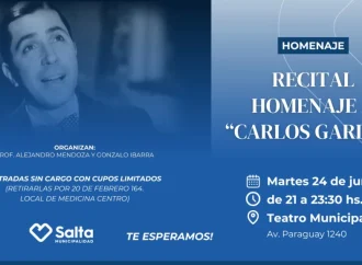 Mañana se rendirá homenaje a Carlos Gardel en el Teatro Municipal