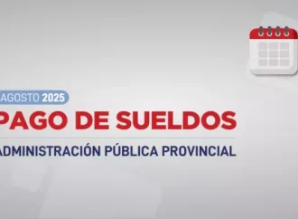 Cronograma de pagos para la Administración Pública correspondiente a agosto 2025