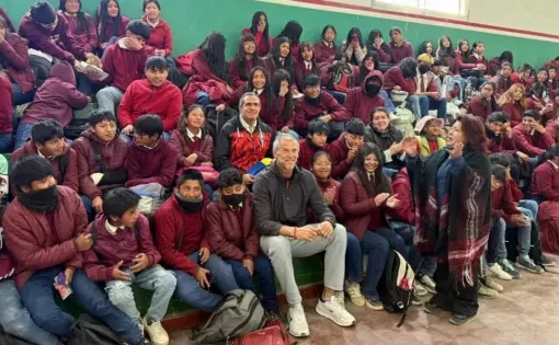 Milinkovic se reunió con estudiantes de San Antonio de los Cobres para promover el deporte