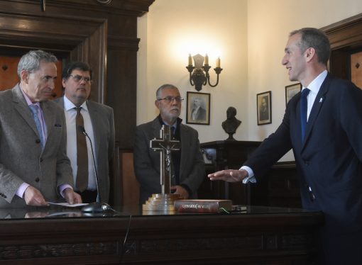 Darío Madile participó de la toma de juramento del nuevo juez federal Diego Anzorreguy