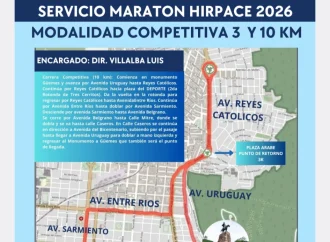 El municipio prepara un operativo de tránsito por la 36° Maratón de HIRPACE