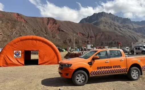Defensa Civil puso en funcionamiento los nodos de asistencia a peregrinos por el Milagro 2026