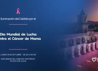 El Cabildo se ilumina por el Día Mundial de Lucha contra el Cáncer de Mama